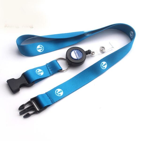 Badge reel lanyards