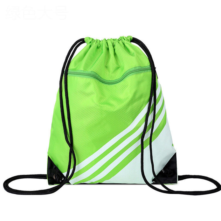 Nylon drawstring bag with pu corner (3)