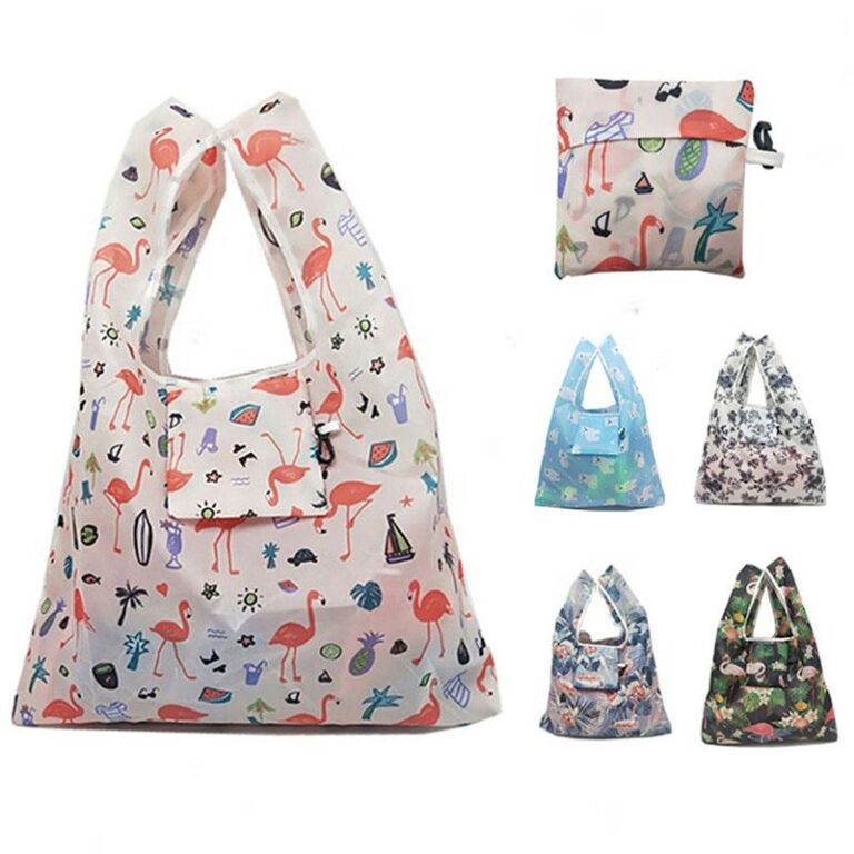 Reusable foldable shopping bags (2)