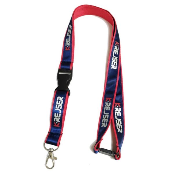 Silk screen satin ribbon lanyards (3)