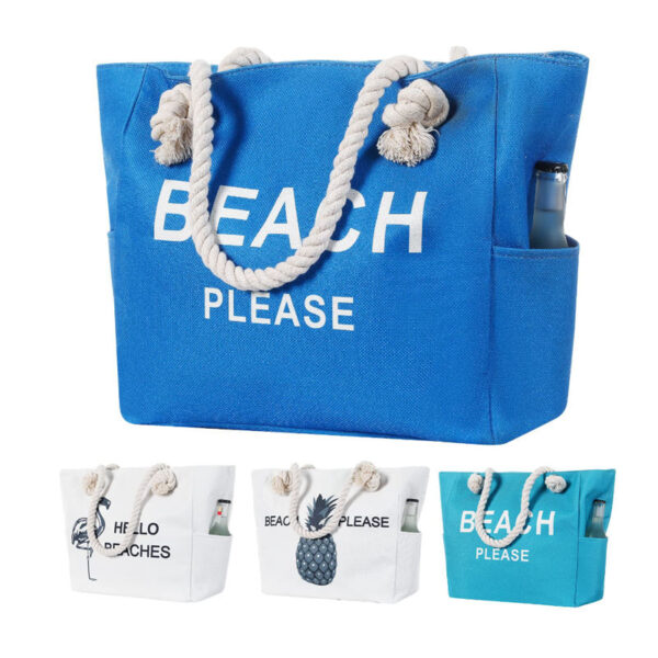 Canvas Beach bag withInner Pockets (4)