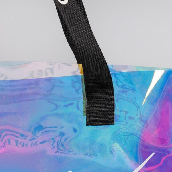 Holographic PVC Shopping Tote Beach Bag (3)