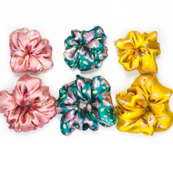 100% Silk Hair Scrunchies