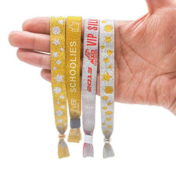 Gold or Silver Woven Wristbands (2)