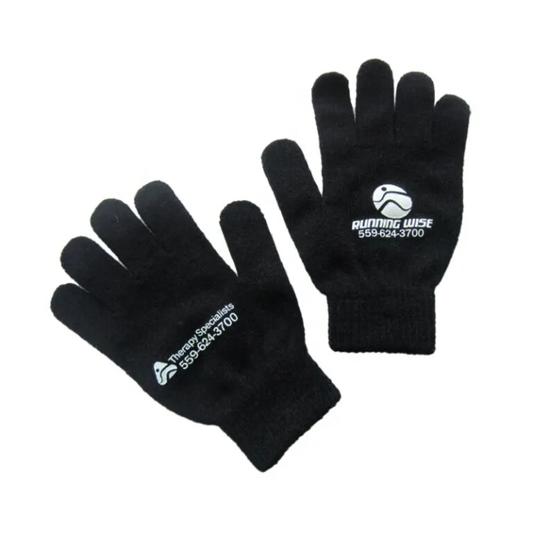 Winter Acrylic Gloves with Embroidery logo