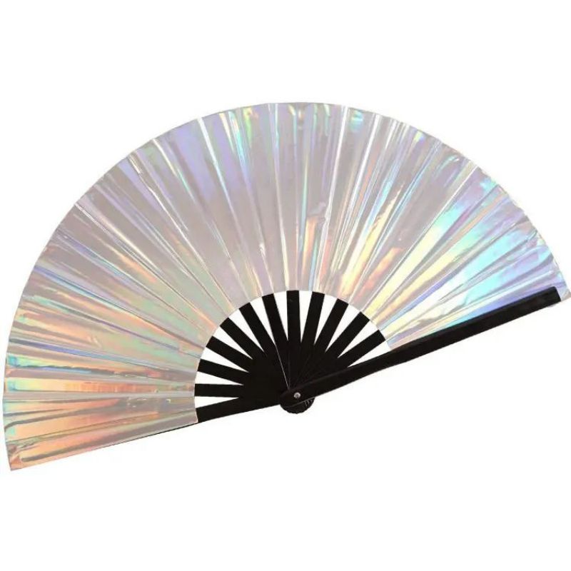 Bamboo PVC Laser Hand Fan